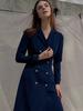 SORRY, TOO MUCH LOVE Double Button Trench Style Dress_Navy