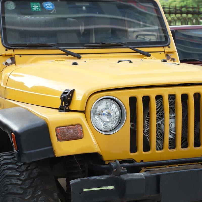 Locks Hood For Car Engine Hood Latch Catch  Accessories For Jeep Wrangler  TJ Car Exterior Accessories