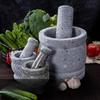 Каменная ступка с пестиком для чеснока, Пестик Домашняя каменная чаша Пестик Дробилка