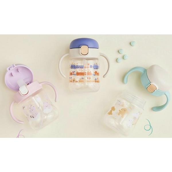 Richell TLI Spout Cup SD 200ml, Mint Puppy, 1 Piece