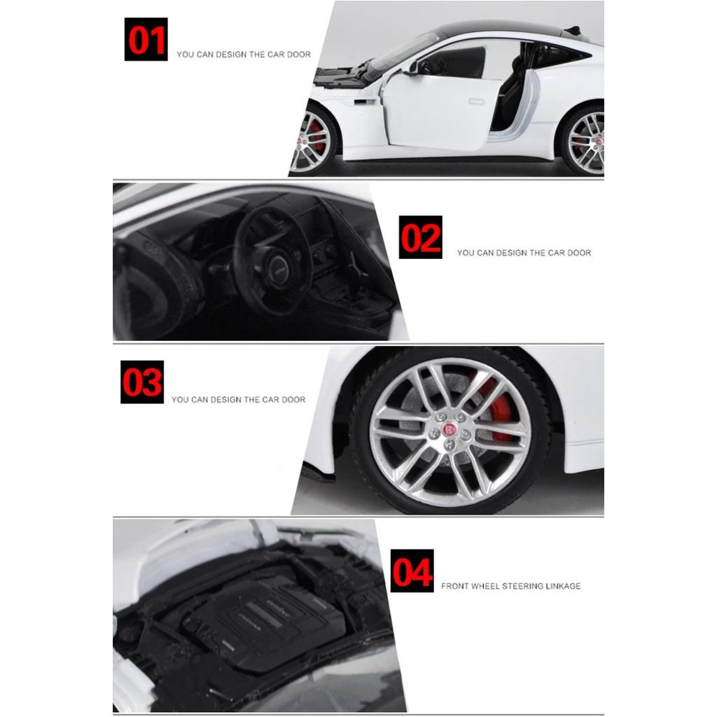 Welly 1/24 JAGUAR F-Type Купе Сплав Машинки Литые и Игрушечные Транспортные Средства Модель Автомобиля Миниатюрная Масштабная Модель Автомобиля Игрушка для Детей