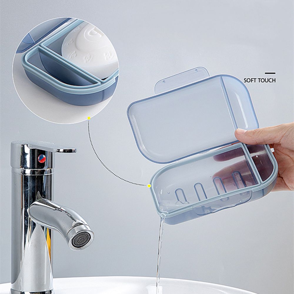 Герметичная многофункциональная прочная конструкция перегородки с прозрачной крышкой-держателем для мыла