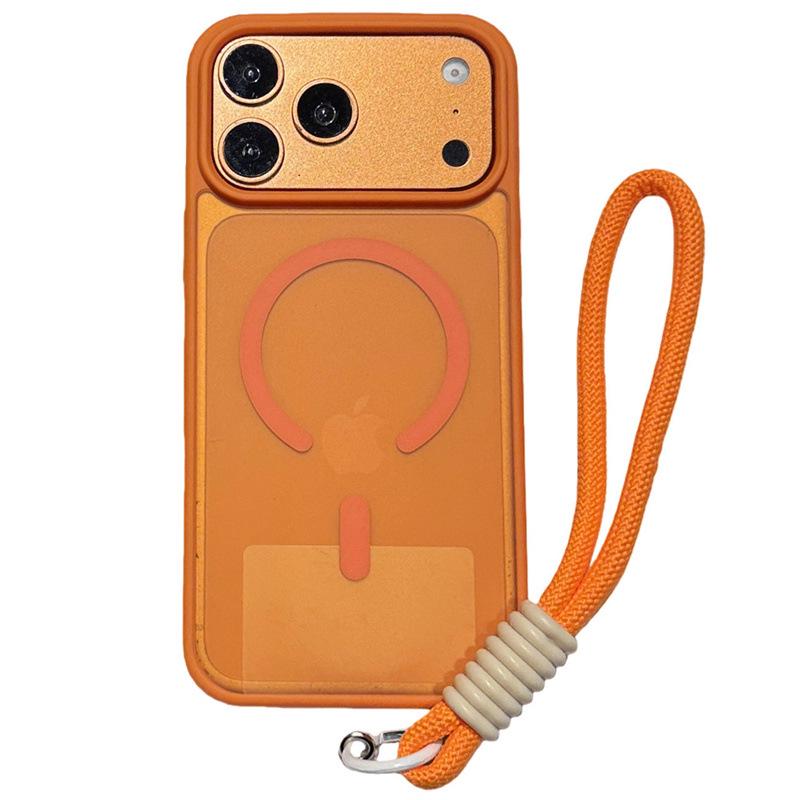 Матовый Магнитный Чехол для iPhone с Ремешком для Моделей 11, 12, 16, 17