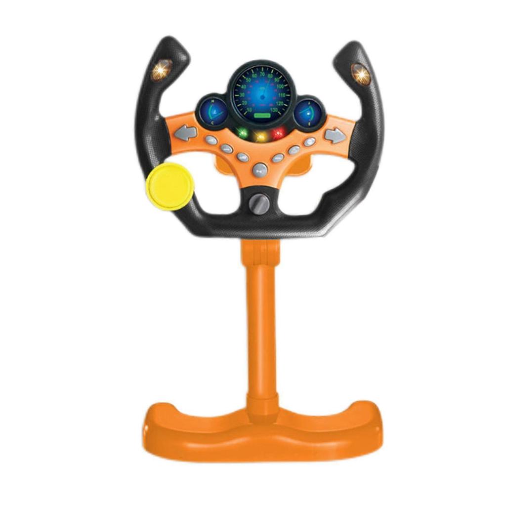 Multifunctional Steering Wheel Pretend Driving Toys for Boys and Girls with Light Sound Copilot Toy Electric Toys Baby Gifts