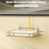 Полка-органайзер для маршрутизатора, настенная полая полая стойка без сверления, прочная несущая стойка для хранения товаров для дома