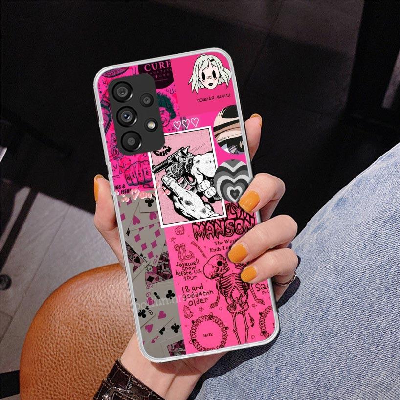 Brokenhearted Anime Girl Phnoe Case for Samsung Galaxy A17 A37 A57 A16 A26 A36 A56 A15 A14 A13 A55 A54 A53 A35 A34 A33 A25 A24 A
