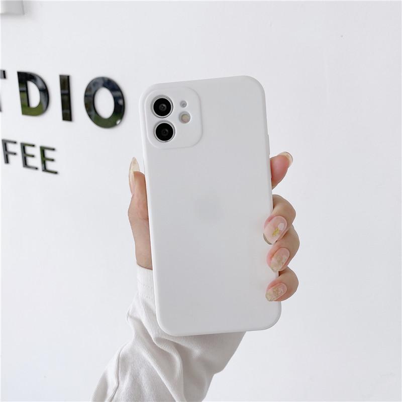Мягкий силиконовый чехол для телефона ярких цветов для iPhone 11 12 Pro Max 13Mini, защита камеры XS X XR 7 8 Plus SE2020, матовый противоударный