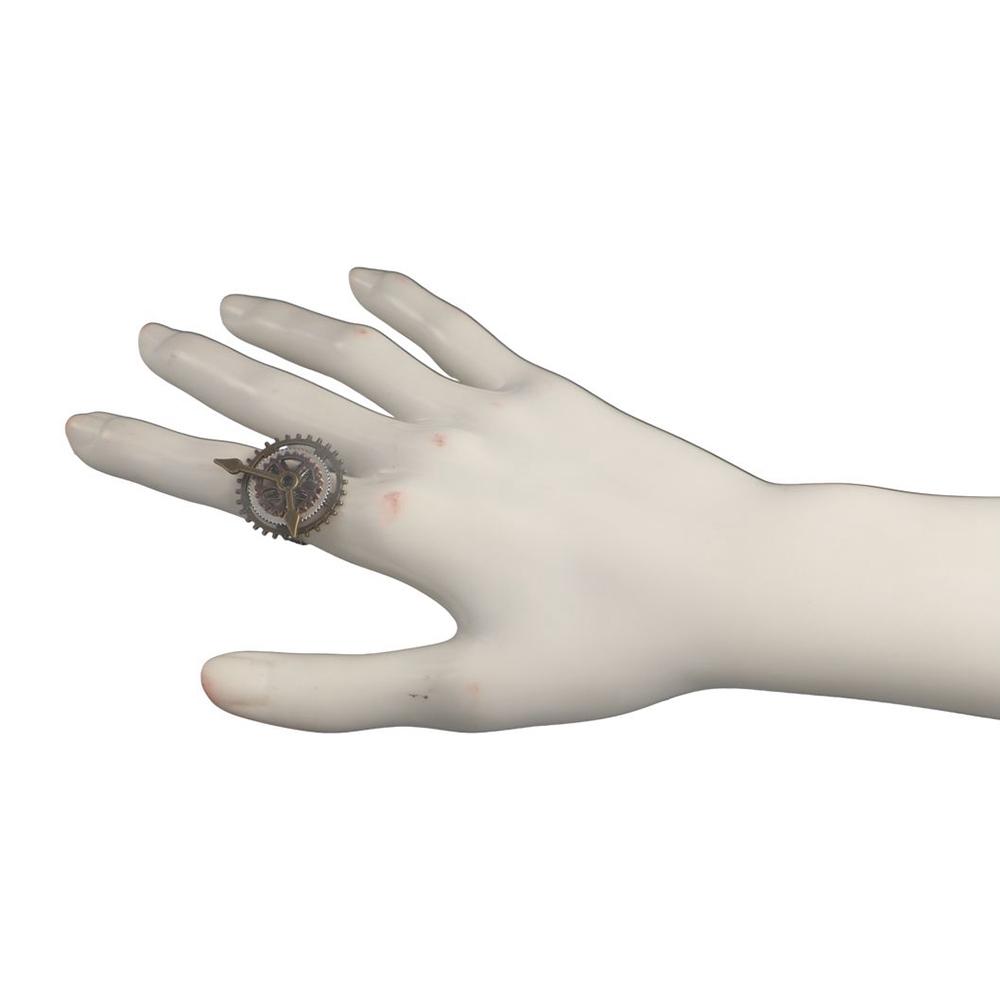 Retro for Women Men Watch 3 Rings Clock Fashion Jewelry Party Jewelry Fingering Copper Rings