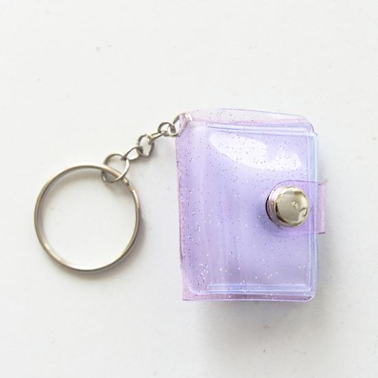 Мини-фотоальбом с перекидной страницей, блестками, прозрачным кольцом-защелкой, 16 карманов, держатель для карточек, подарок на память