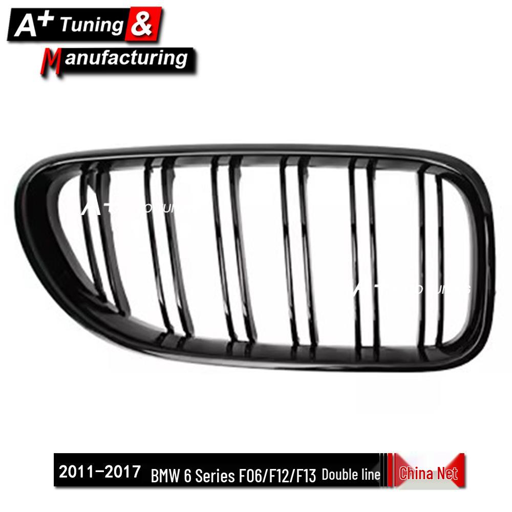 Gloss Black Dual-Line Grille for BMW 6 Series F06/F12/F13 (2011-2017)