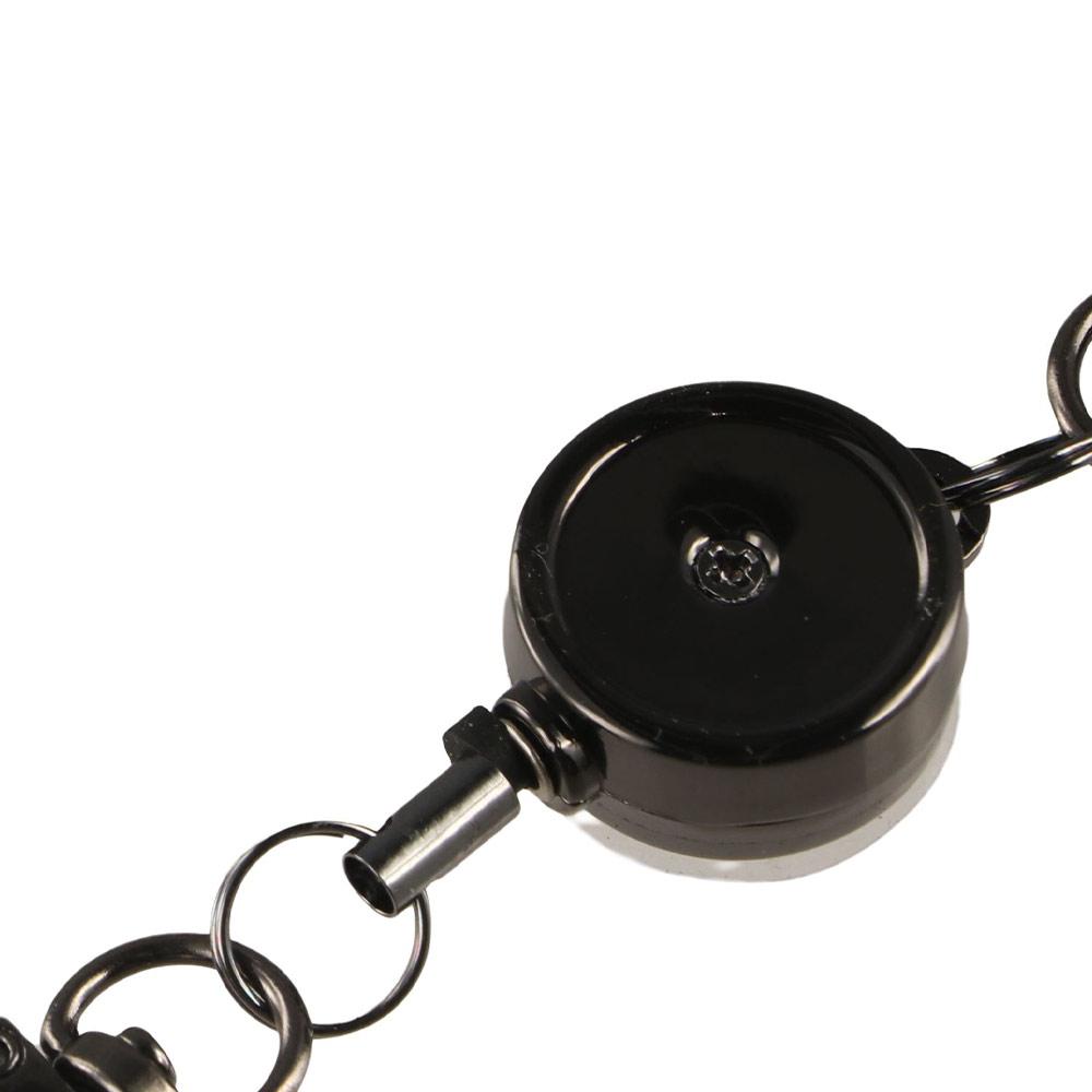 Easy-to-pull Buckle Elastic Keychain Anti-theft Sporty Retractable Key Ring  Yoyo Ski Pass ID Card