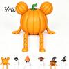 Stress Relief Fidget Toys Halloween Ghost Pumpkin Figurine, 3D Printed Statue with Whimsical Bedroom Accessories Poseable Joint, Spooky Articulated