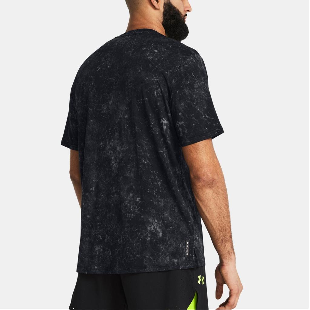 Under Armour Футболка с коротким рукавом и круглым вырезом с принтом, мужская, черная 1383974-001