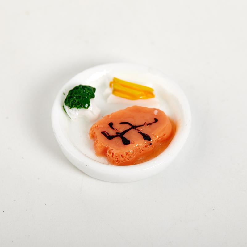 5 шт. 1/12 кукольный домик, миниатюрная тарелка для завтрака, яйцо, хлеб, мини-модель еды, украшения