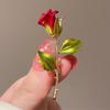 Lady Charm Rose Flower Vintage Brooch Women Clothing Flower Accessories Brooches Pin Party Holiday Jewelry