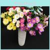 Silk Daisies Artificial Chrysanthemum Bouquet Indoor Plant Wedding Decoration