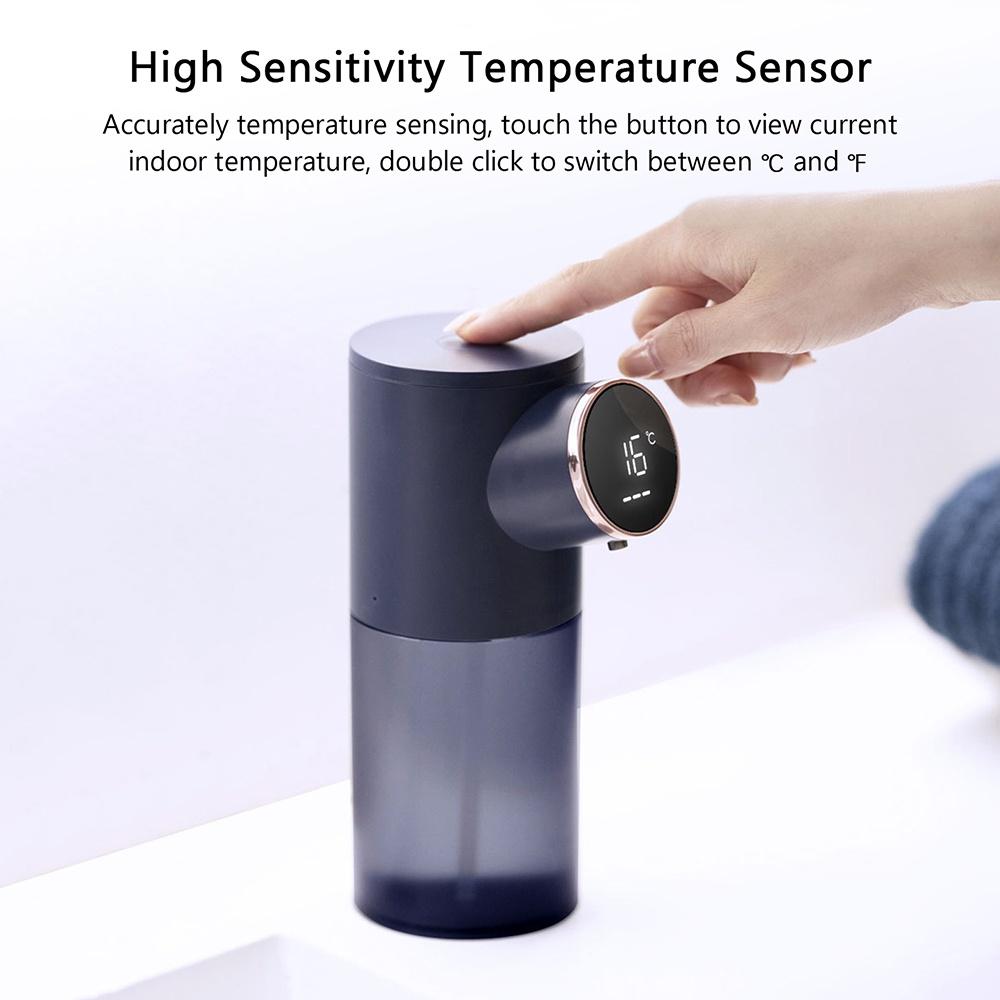 Автоматический дозатор мыла, бесконтактный, емкость 320 мл, дисплей температуры, плотная пена, стиральная машина для рук, 1500 мАч, перезаряжаемые автоматические дозаторы мыла