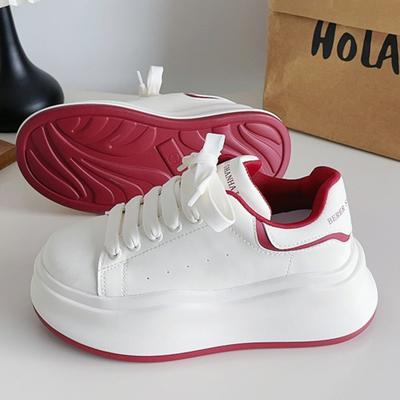 Мода 2025 Лето Женские Массивные Корейский стиль Платформа Белые Кроссовки Милые Толстая подошва Дышащие Повседневная обувь Универсальная Обувь для скейтборда