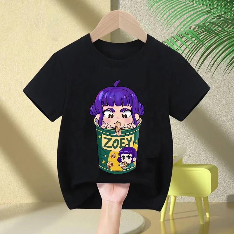 Movie Crew Neck Cartoon Girls Boys Tee Kids Girls Parent-Child T-shirt Fashion Casual Tops Casual Baby Clothes