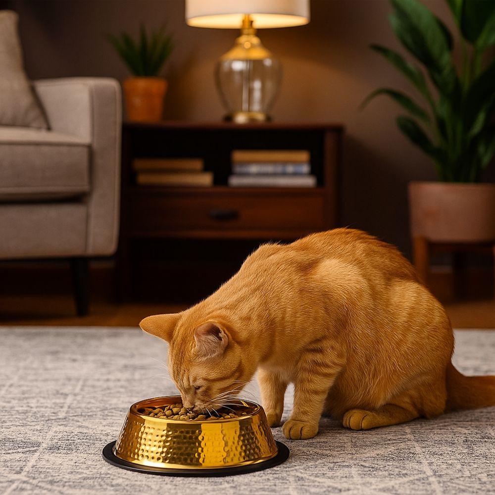 Stainless Steel Pet Feeding Bowl Large Capacity Cat Food Dish Dog Food Basin  For Dogs Cats