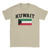 Kuwait Flag TShirt Unisex Funny Cotton Tee Shirt Round Collar Short Sleeve T Shirts Plus Size Clothes