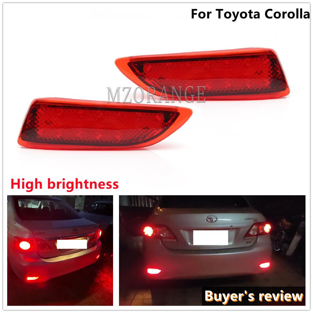 Светодиодный отражатель задний задний фонарь для Toyota Corolla/Lexus CT200h бампер тормозной стоп-сигнал ходовой огонь противотуманная фара автомобильные аксессуары