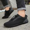Модные мужские кроссовки с широким носком, минималистичные повседневные кроссовки, дышащие сетчатые кроссовки для ходьбы, эластичные нескользящие кроссовки, мужские слипоны