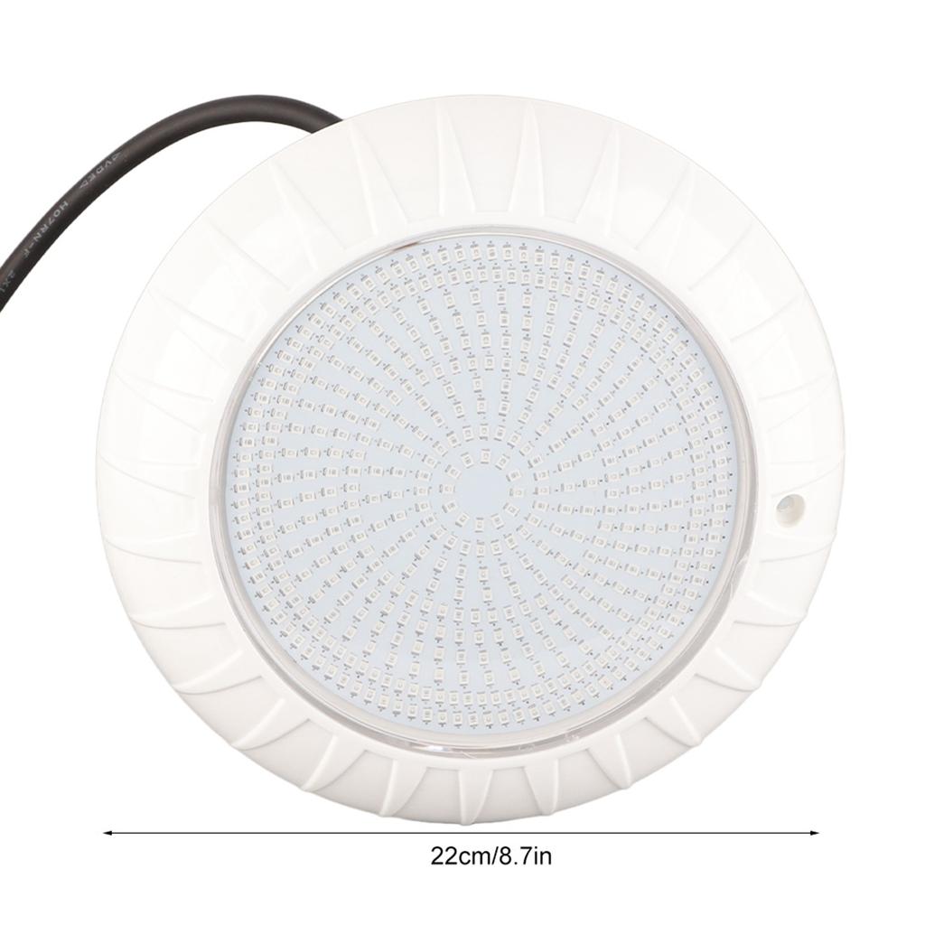 Светодиодный подводный светильник для бассейна AC12V 35W 468 LED RGB, меняющий цвета с пульта ДУ, IP68, для бассейнов, фонтанов, АБС-пластик, 22x22 см