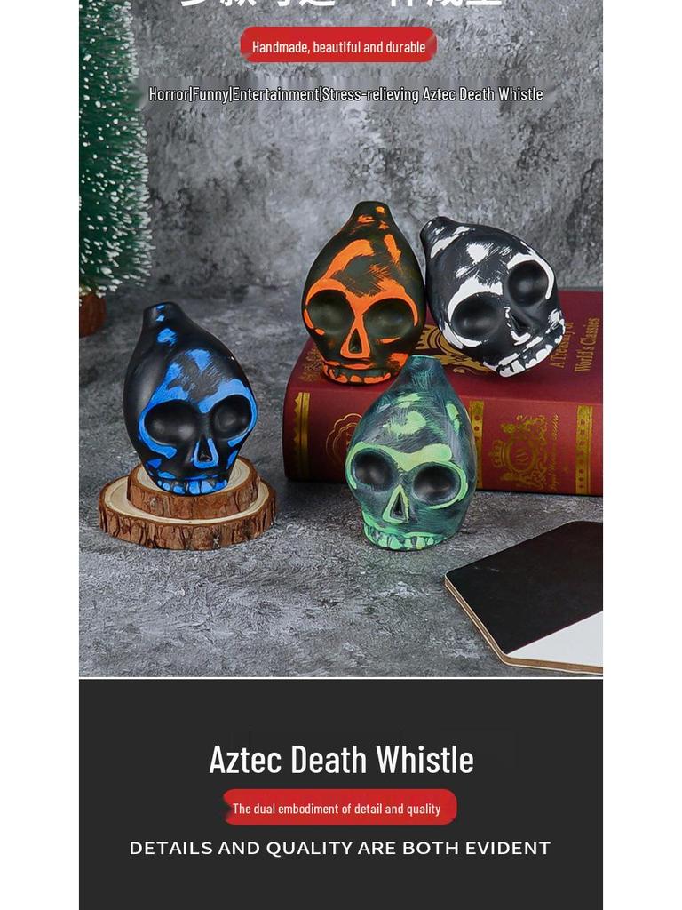 Настраиваемый ацтекский свисток смерти - Призрачный аксессуар для Хэллоуина