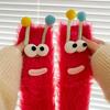 Fuzzy Silly Socks Funny Fluffy Cartoon Socks with Eyes Cute Winter Sleeping Socks