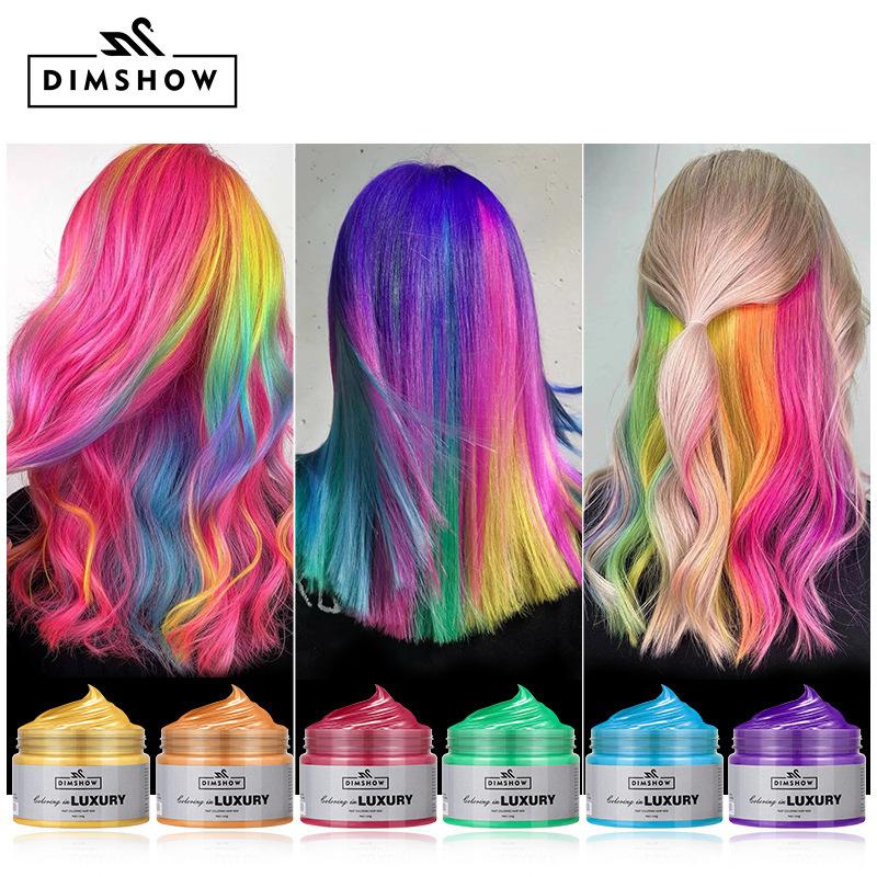 Одноразовый набор красок для окрашивания волос, воск, натуральный, красочный, удобный, безвредный, для окрашивания волос, 9 цветов на выбор