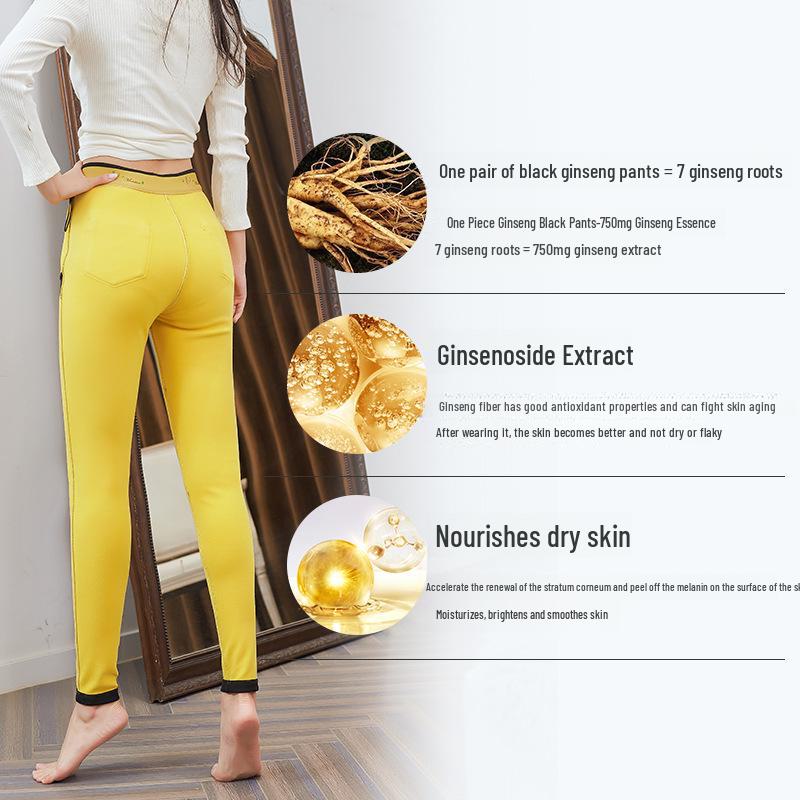 Женские узкие черные брюки со средней посадкой: С плюшевой подкладкой, увлажняющие, высокоэластичные, идеально подходят для осени/зимы.