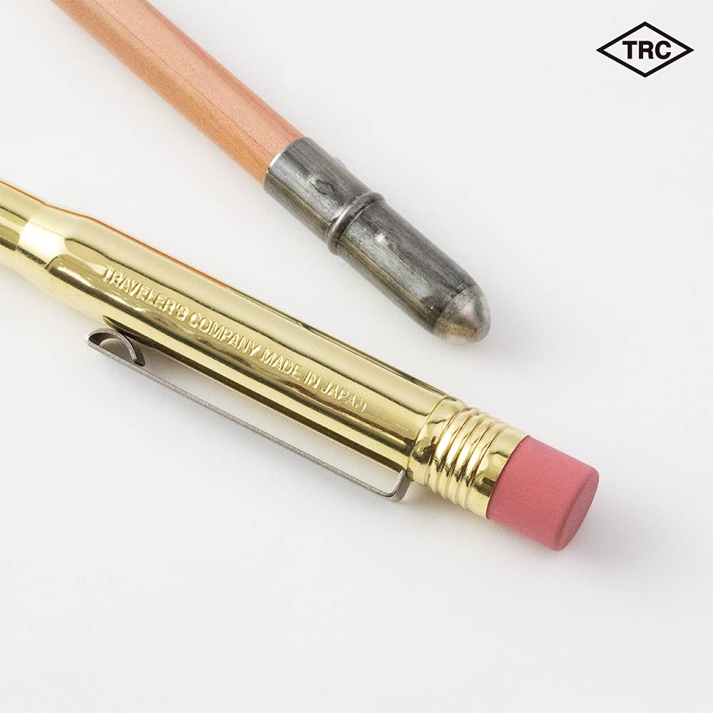 DESIGNPHIL MIDORI Travelers Company TRC Brass Pencil, Solid Brass, Limited Edition, with Card, 38075006