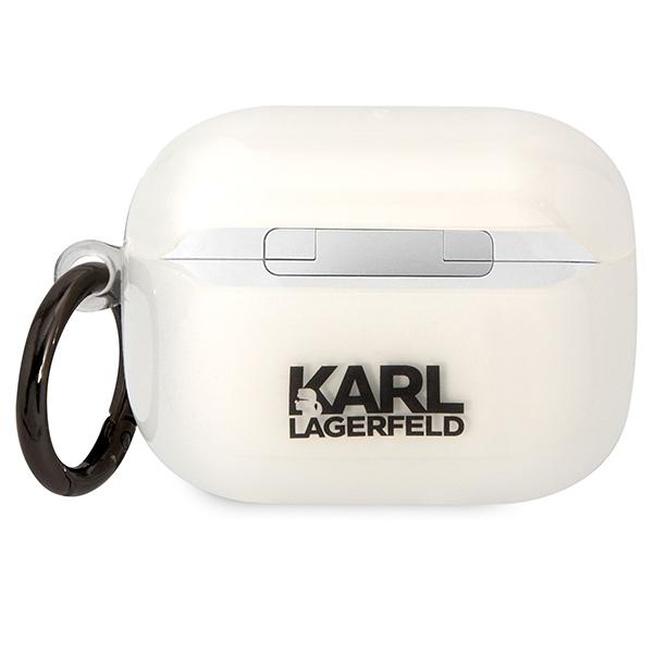 Etui do AirPods Pro Karl Lagerfeld Transparentne Karl's Head