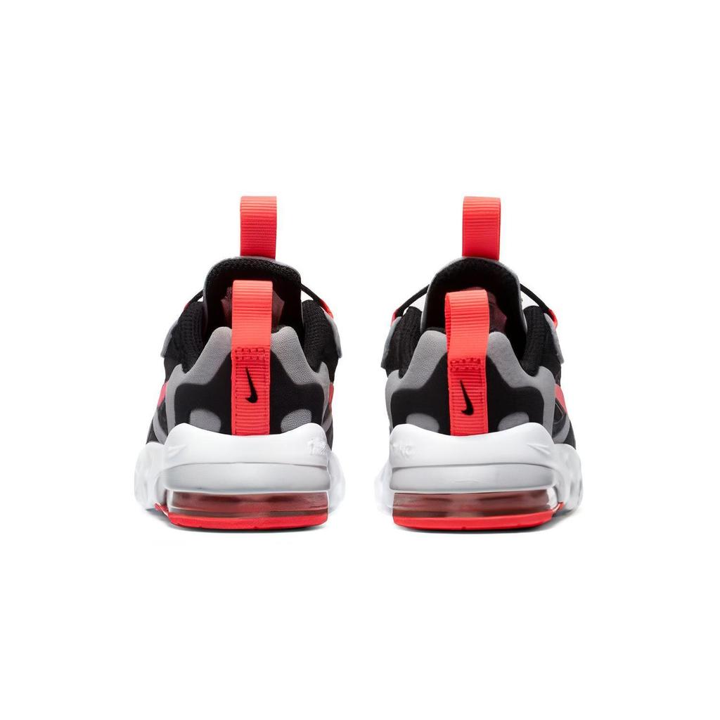 Nike Air Max 270 RT Амортизация, Износостойкие Низкие Беговые Кроссовки Черно-Серые Красные Для Младенцев и Малышей CD2654-019