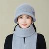 New Autumn and Winter Women's Fleece Basin Hat, Ear Protection Hat, Knitted Wool Hat