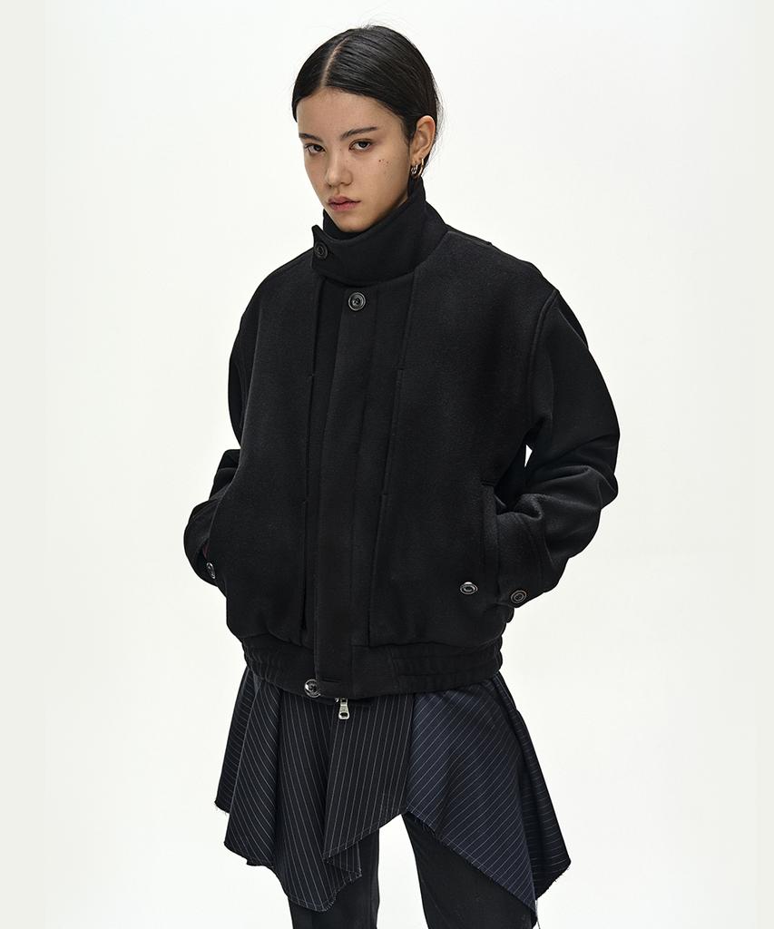 ADSB ANDERSSON BELL Linus Harrington Wool Jacket (Black)