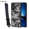(Comes with Wrist strap)IBMRS for POCO X7 Pro Case,(Military Drop Protection)Shockproof Slim Translucent Matte Cases, Black Camo