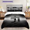 Juventus Glory: Black White Elegance Three-piece set (1 * duvet cover + 2 * pillowcase, without core) Soft and comfortable Duvet cover and pillowcase