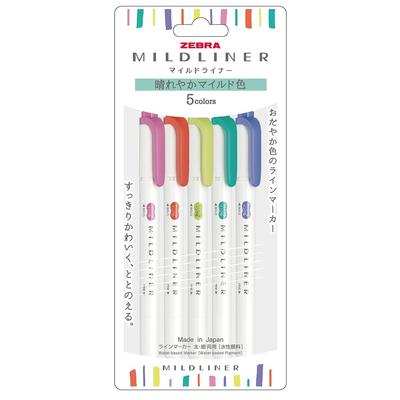 Хайлайтеры Mildliner Счастливые мягкие цвета Набор из 5 цветов WKT7-5C-HC-N