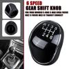 5/6 Speed Gear Stick Knob Head Lever Leather Car Adapter Replacement for Ford Mondeo IV Focus MK2 MK3 C-MAX Kuga Car