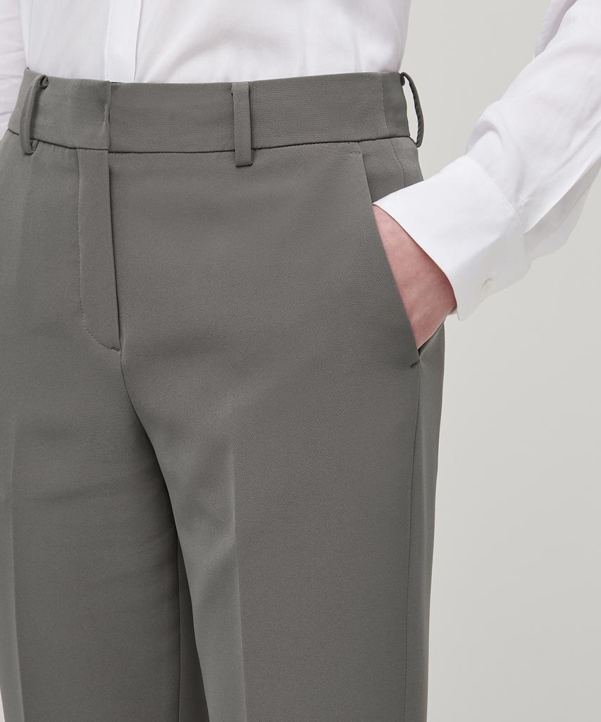 MUSINSA STANDARD WOMAN Женские свободные прямые брюки [Теплый серый]