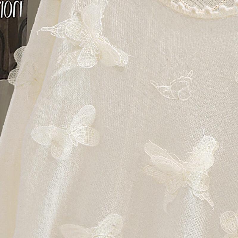 Женский однотонный трикотажный свитер Sybirs с длинным рукавом и круглым вырезом