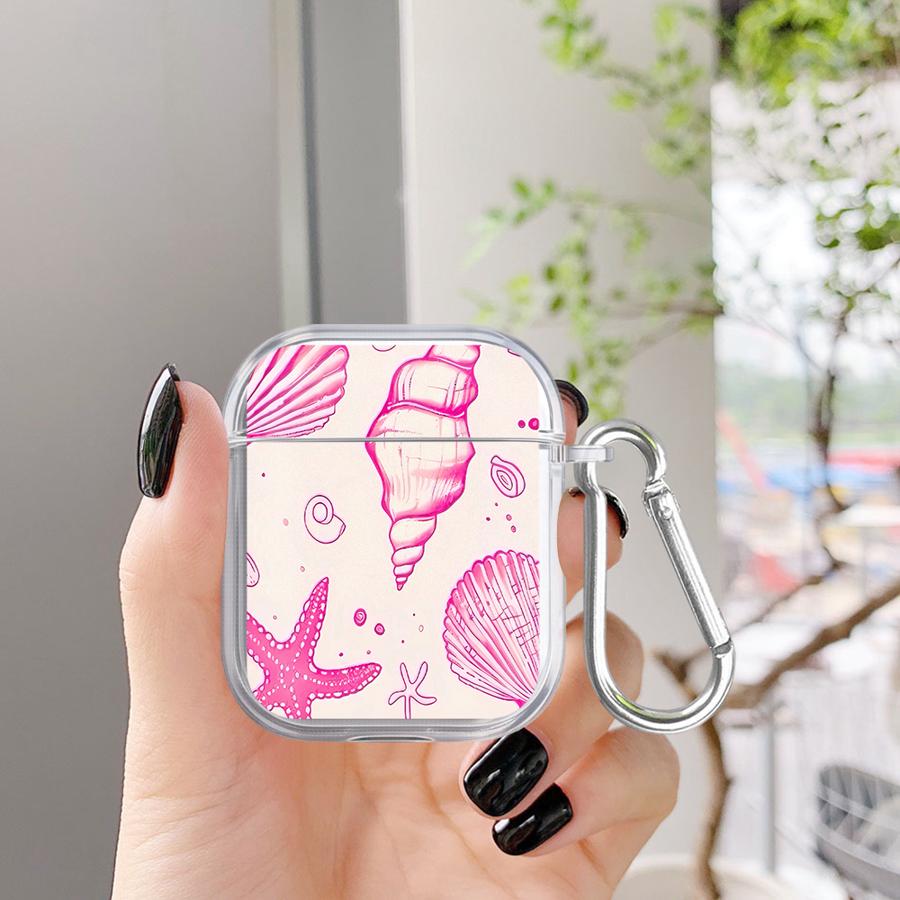 Чехол-ракушка для Airpods 2 3 1 Pro3 Pro 4 Pro2 Прозрачный чехол-обложка для наушников