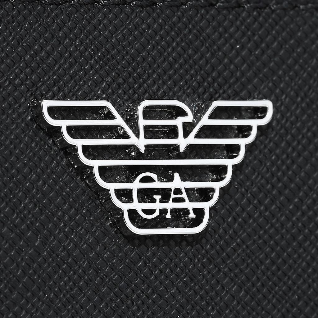 ARMANI Armani Coin Case Y4R500 Y138E 81072 Coin Purse with Key Ring Black Black [Item]