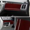 Real Carbon Fiber Sticker  For Toyota Prius 2010 2011 Red Black Car Glove Box Cover Decor Interior TrimAccessories