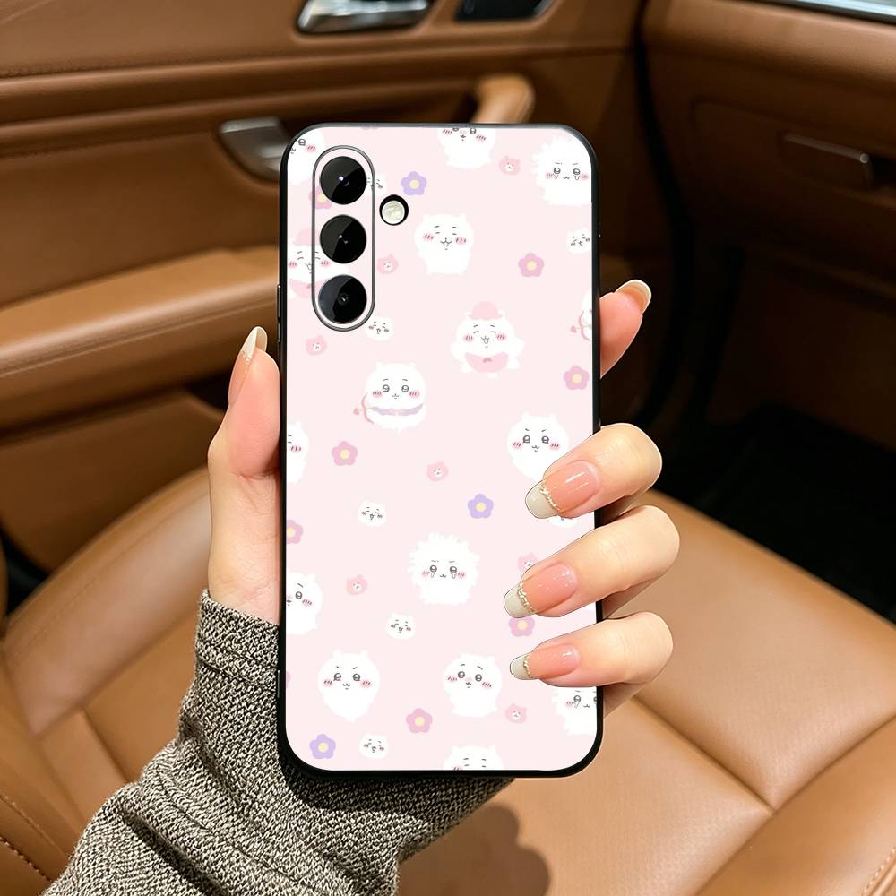 C-Cute C-C-Chiikawas Чехол для телефона Samsung Galaxy A73,A71 A72,A70,A53,A52,A51,Мягкий силиконовый черный чехол