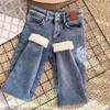 Fleece Warm Stretch Denim Pencil Pants Women Winter Thick Velvet Jeans High Waist Skinny Women