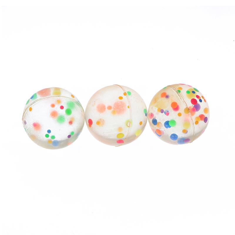 42 мм прозрачные красочные резиновые шарики желейный шарик прыгают надувной мяч для детских игрушек