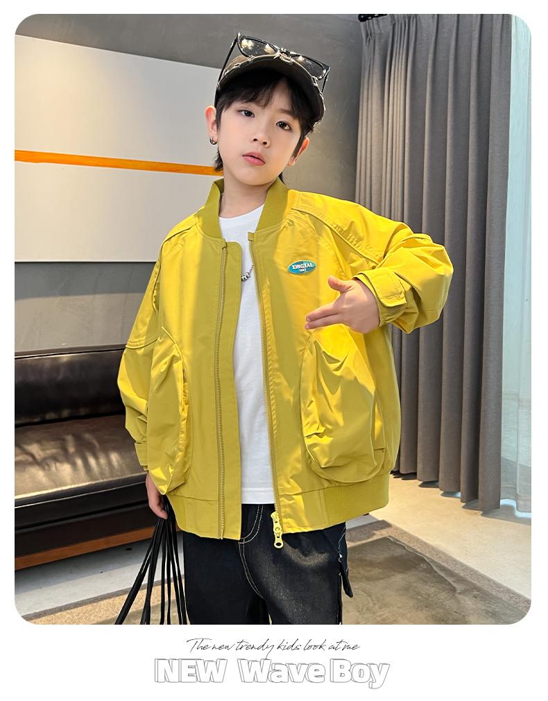 Boys' jacket, spring and autumn styles, new children's spring clothes, baseball jerseys, big children's spring tops, cool and stylish